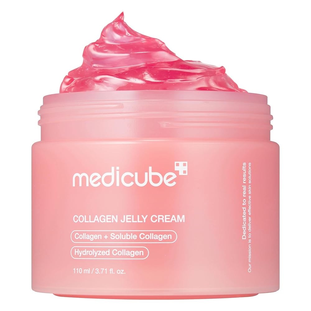 Medicube Collagen Jelly Cream with Niacinamide & Freeze-Dried Hydrolyzed Collagen – Enhances Pores and skin Barrier Hydration for a 24-Hour Radiant and Lifted Look – No Synthetic…