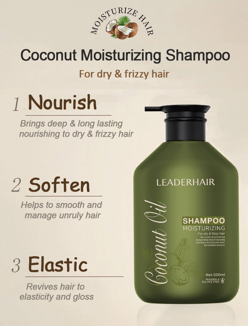 OEM/ODM Producer Moisturizing Coconut Oil Shampoo and Conditioner Set for Males and Ladies - Sulfate-Free Hair Care Product