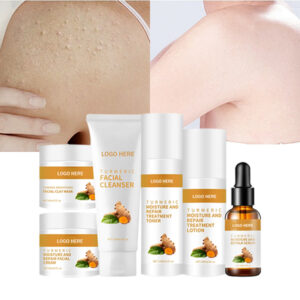 Tightening Face Turmeric Skincare Assortment for Brightening and Pore Minimizing