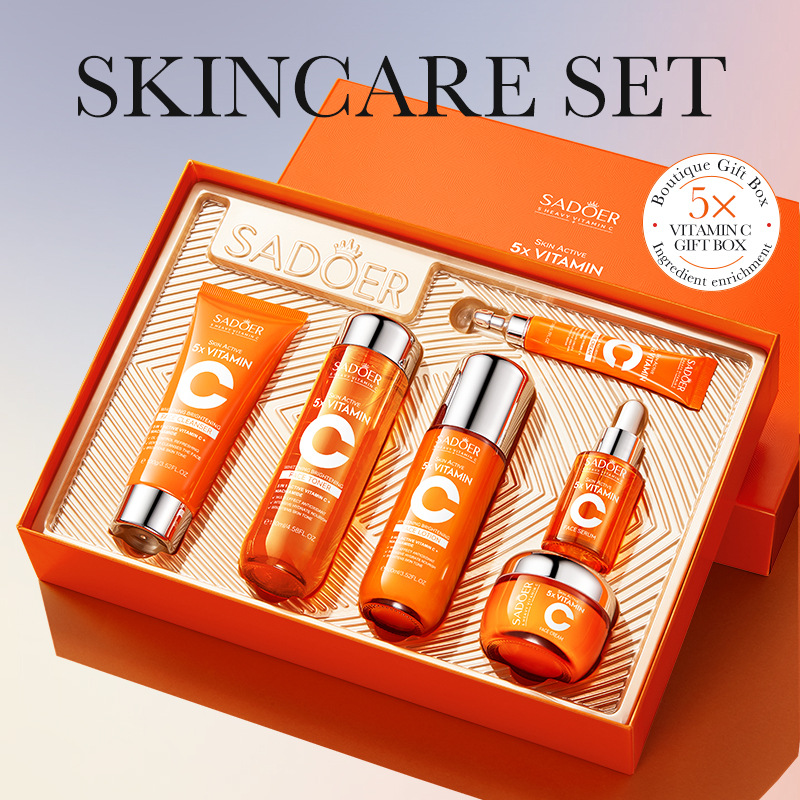 Vitamin C Brightening Pores and skin Care Set for All Pores and skin Varieties - Whitening Facial Care Merchandise