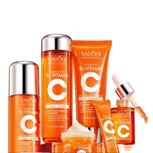 Vitamin C Brightening Pores and skin Care Set for All Pores and skin Varieties – Whitening Facial Care Merchandise